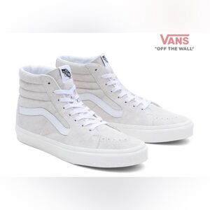 UEC VANS SK8-HI PIG SUEDE, BLANC DE BLANC Men’s Sz 7